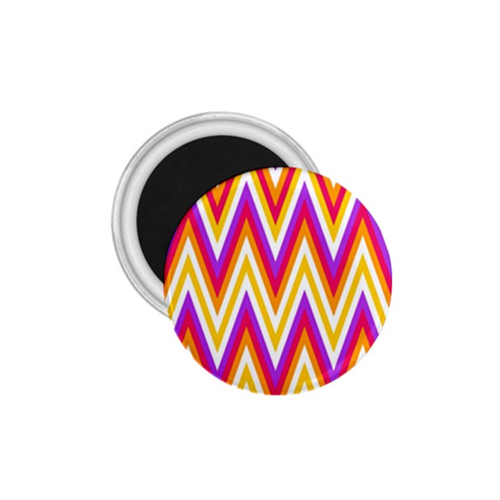 Colorful Chevrons Zigzag Pattern Seamless 1.75  Magnets