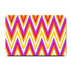 Colorful Chevrons Zigzag Pattern Seamless Small Doormat  by Simbadda