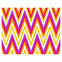 Colorful Chevrons Zigzag Pattern Seamless Double Sided Flano Blanket (medium)  by Simbadda