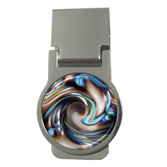 Twirl Liquid Crystal Money Clips (round)  by Simbadda