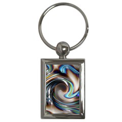 Twirl Liquid Crystal Key Chains (rectangle)  by Simbadda