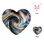 Twirl Liquid Crystal Playing Cards (Heart)  Front