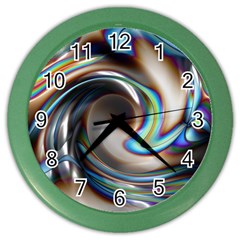 Twirl Liquid Crystal Color Wall Clocks by Simbadda