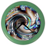 Twirl Liquid Crystal Color Wall Clocks Front