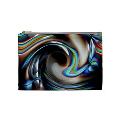 Twirl Liquid Crystal Cosmetic Bag (medium)  by Simbadda