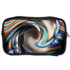 Twirl Liquid Crystal Toiletries Bags 2-side by Simbadda