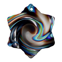 Twirl Liquid Crystal Ornament (snowflake) by Simbadda