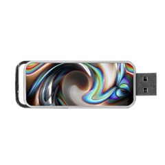 Twirl Liquid Crystal Portable Usb Flash (two Sides) by Simbadda