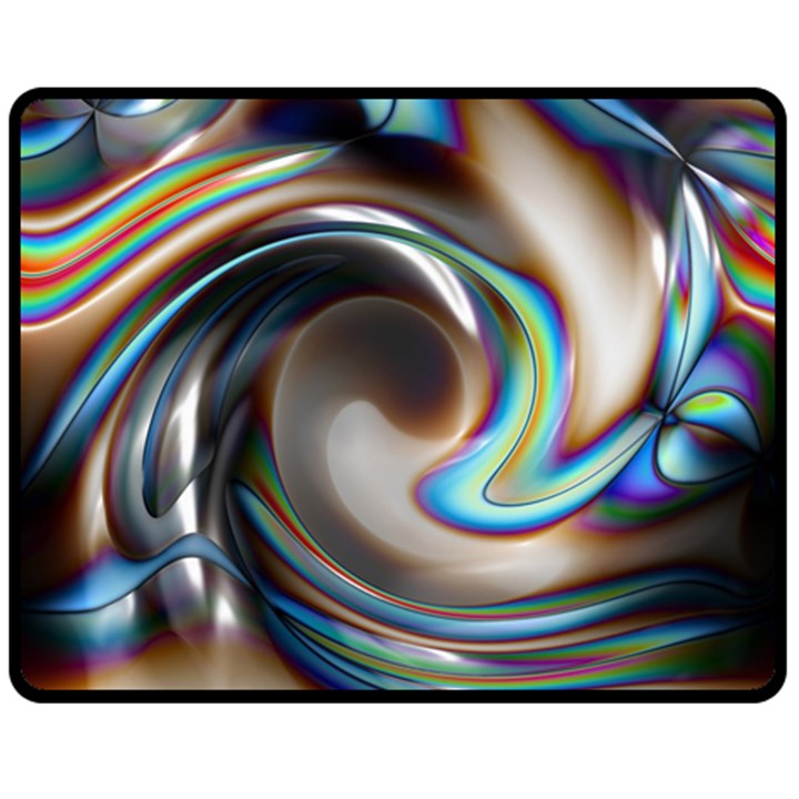 Twirl Liquid Crystal Double Sided Fleece Blanket (Medium) 