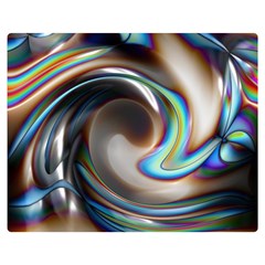 Twirl Liquid Crystal Double Sided Flano Blanket (medium)  by Simbadda