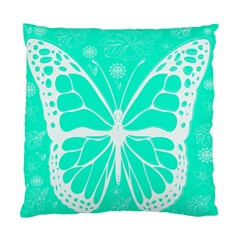 Butterfly Cut Out Flowers Standard Cushion Case (two Sides) by Simbadda