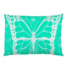 Butterfly Cut Out Flowers Pillow Case by Simbadda