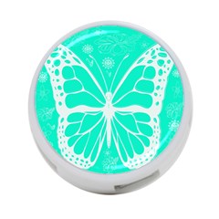 Butterfly Cut Out Flowers 4-port Usb Hub (two Sides)  by Simbadda