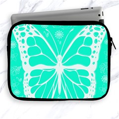 Butterfly Cut Out Flowers Apple Ipad 2/3/4 Zipper Cases by Simbadda