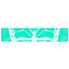 Butterfly Cut Out Flowers Flano Scarf (small) by Simbadda