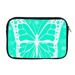 Butterfly Cut Out Flowers Apple Macbook Pro 17  Zipper Case by Simbadda