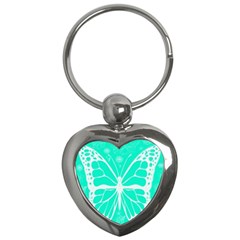 Butterfly Cut Out Flowers Key Chains (heart)  by Simbadda