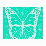 Butterfly Cut Out Flowers Small Glasses Cloth (2-Side) Front