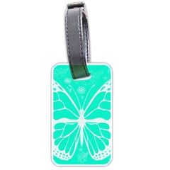 Butterfly Cut Out Flowers Luggage Tags (one Side)  by Simbadda