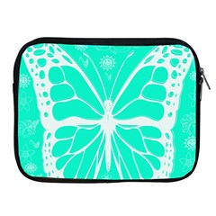 Butterfly Cut Out Flowers Apple Ipad 2/3/4 Zipper Cases by Simbadda