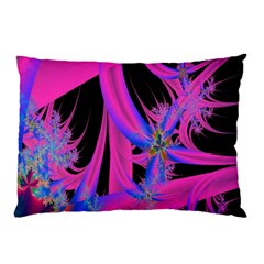 Fractal In Bright Pink And Blue Pillow Case by Simbadda