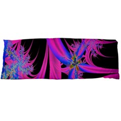 Fractal In Bright Pink And Blue Body Pillow Case Dakimakura (two Sides) by Simbadda