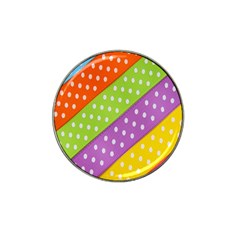 Colorful Easter Ribbon Background Hat Clip Ball Marker (4 Pack) by Simbadda