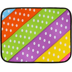 Colorful Easter Ribbon Background Double Sided Fleece Blanket (mini)  by Simbadda