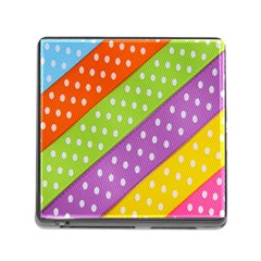 Colorful Easter Ribbon Background Memory Card Reader (square) by Simbadda