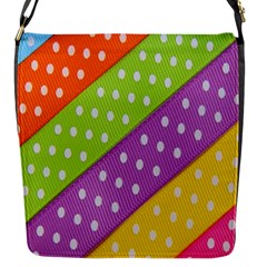 Colorful Easter Ribbon Background Flap Messenger Bag (s) by Simbadda