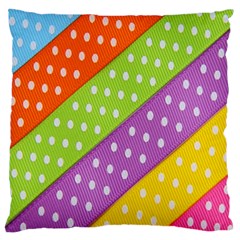 Colorful Easter Ribbon Background Standard Flano Cushion Case (one Side) by Simbadda