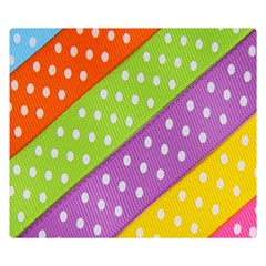 Colorful Easter Ribbon Background Double Sided Flano Blanket (small)  by Simbadda