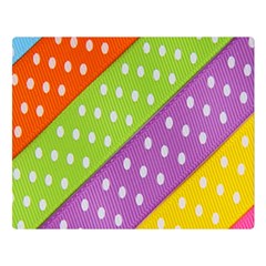 Colorful Easter Ribbon Background Double Sided Flano Blanket (large)  by Simbadda