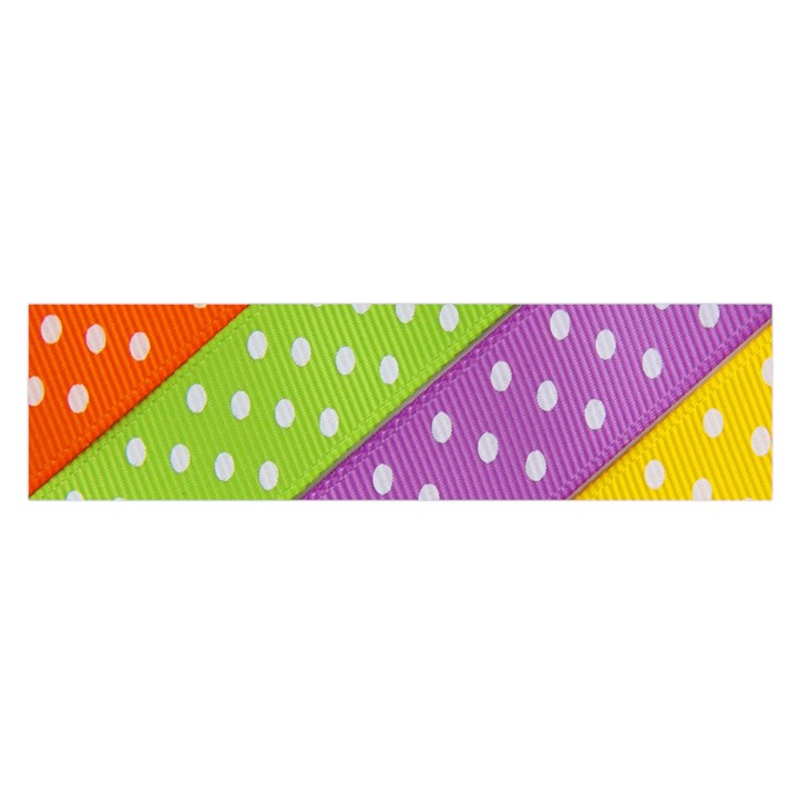 Colorful Easter Ribbon Background Satin Scarf (Oblong)