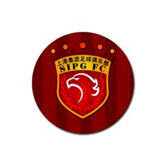 Shanghai Sipg F C  Rubber Coaster (round)  by Valentinaart