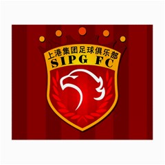 Shanghai Sipg F C  Small Glasses Cloth by Valentinaart