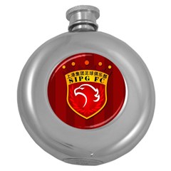 Shanghai Sipg F C  Round Hip Flask (5 Oz) by Valentinaart