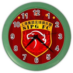 Shanghai Sipg F C  Color Wall Clocks by Valentinaart