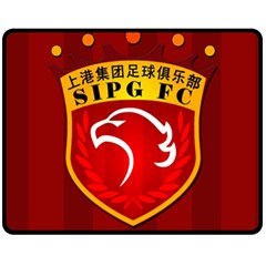 Shanghai Sipg F C  Fleece Blanket (medium)  by Valentinaart