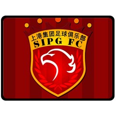 Shanghai Sipg F C  Double Sided Fleece Blanket (large)  by Valentinaart