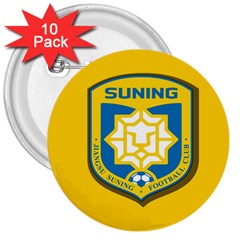 Jiangsu Suning F C  3  Buttons (10 Pack)  by Valentinaart