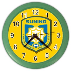 Jiangsu Suning F C  Color Wall Clocks by Valentinaart