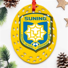 Jiangsu Suning F C  Ornament (oval Filigree) by Valentinaart