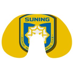 Jiangsu Suning F C  Travel Neck Pillows by Valentinaart