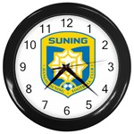 Jiangsu Suning F.C. Wall Clocks (Black) Front