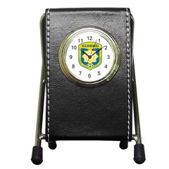 Jiangsu Suning F C  Pen Holder Desk Clocks by Valentinaart