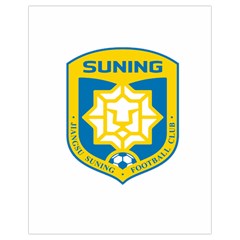 Jiangsu Suning F C  Drawstring Bag (small) by Valentinaart