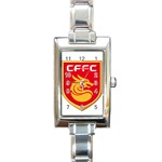 Hebei China Fortune F.C. Rectangle Italian Charm Watch Front