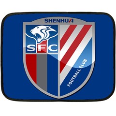 Shanghai Greenland Shenhua F C  Fleece Blanket (mini) by Valentinaart