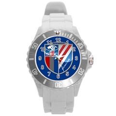 Shanghai Greenland Shenhua F C  Round Plastic Sport Watch (l) by Valentinaart